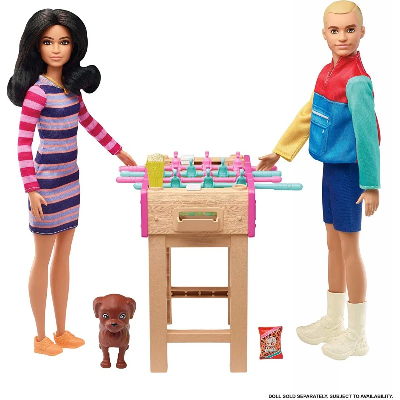 Barbie Mini Playset with Pet Football Table GRG75 - Image 2
