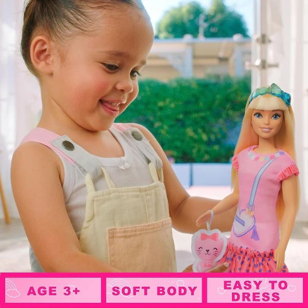 Barbie My First Core Doll - Blonde with Kitten HLL19 - Image 2