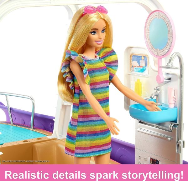 Barbie Pink Dream Boat Playset HJV37 - Image 6