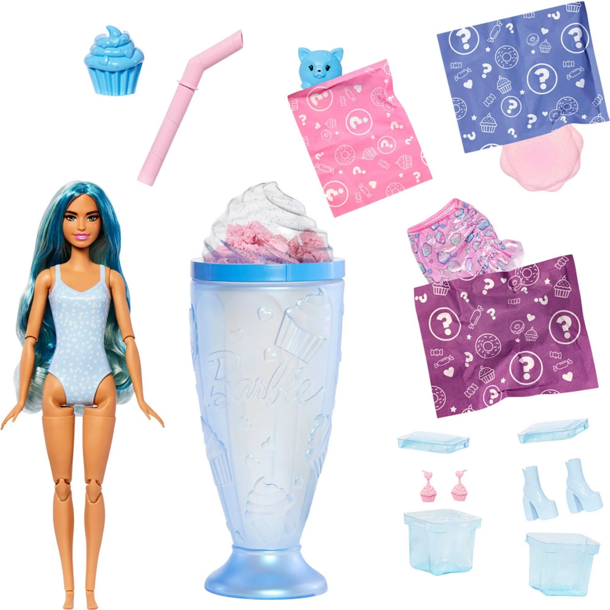 Barbie Pop Reveal Sweet Treats Series - Blue Hair JFY61