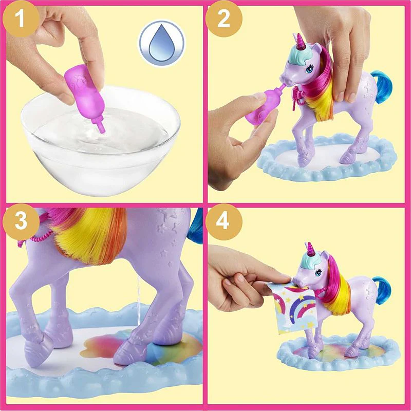 Barbie Rainbow Potty Unicorn Playset GTG01 - Image 2