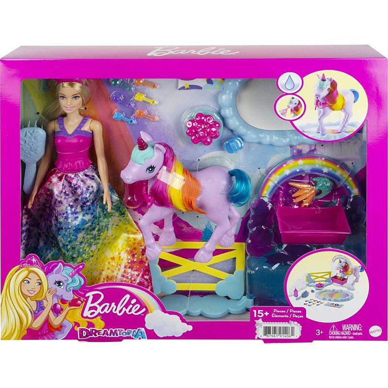 Barbie Rainbow Potty Unicorn Playset GTG01 - Image 6