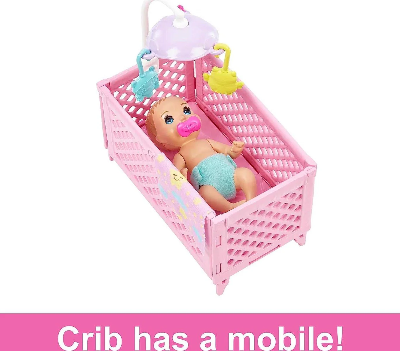Barbie Skipper Babysitters Doll and Playset - Sleepy Baby Skipper HJY33 - Image 4