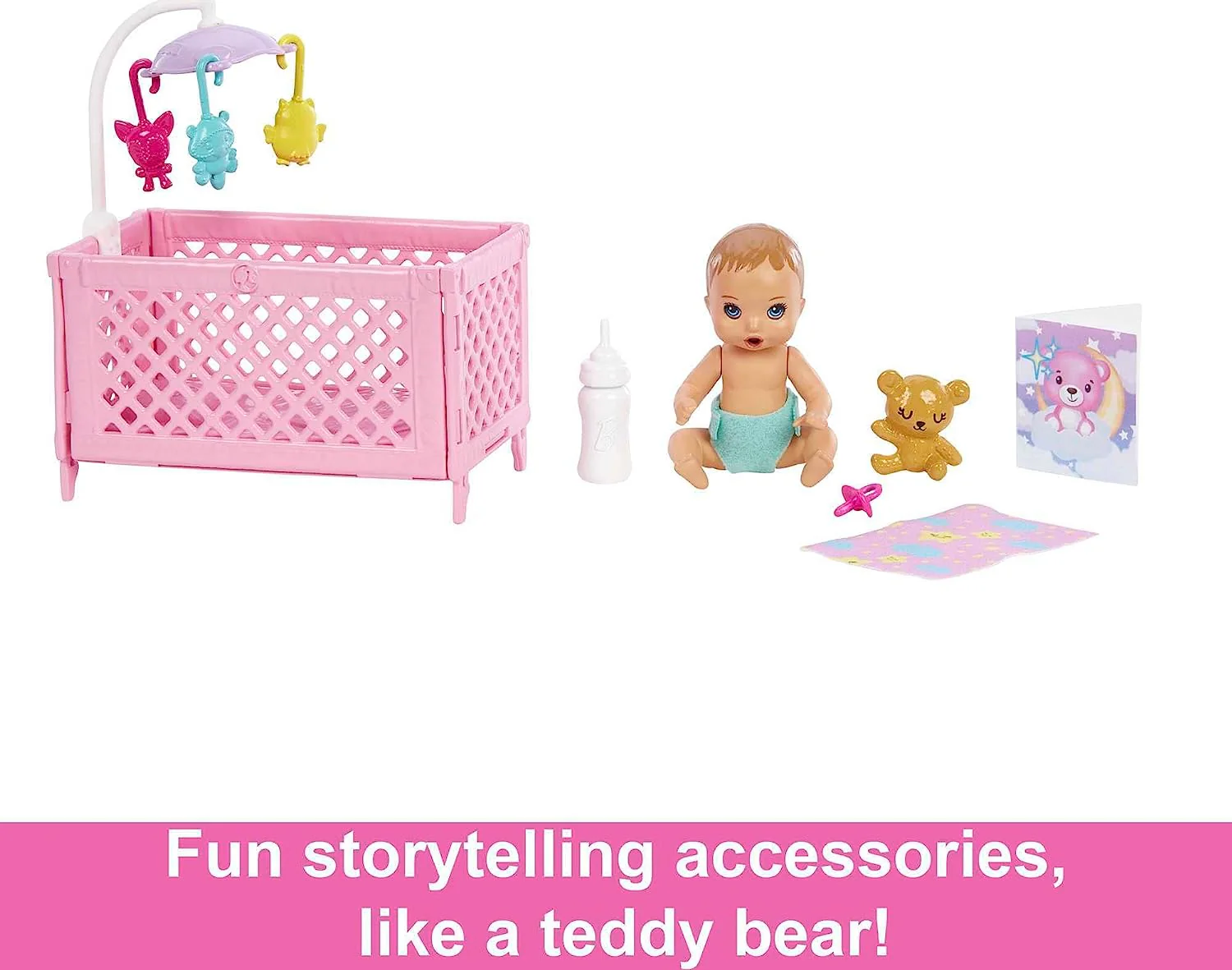 Barbie Skipper Babysitters Doll and Playset - Sleepy Baby Skipper HJY33 - Image 5