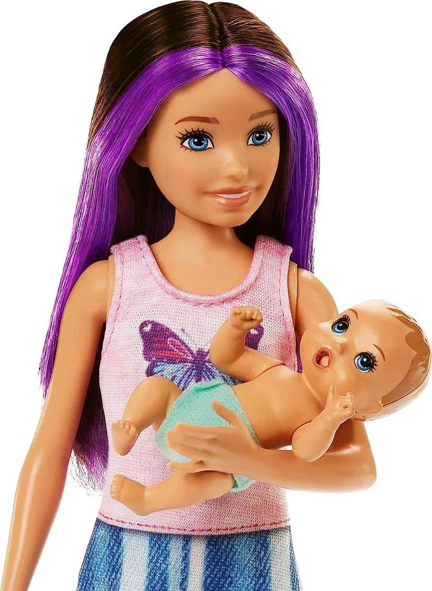 Barbie Skipper Babysitters Doll and Playset - Sleepy Baby Skipper HJY33 - Image 6