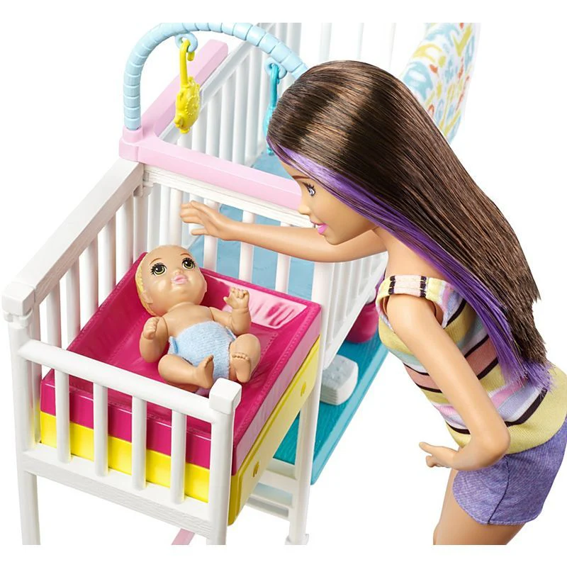 Barbie Skipper Babysitters Inc. Nap n Nurture Nursery Dolls GFL38 - Image 3