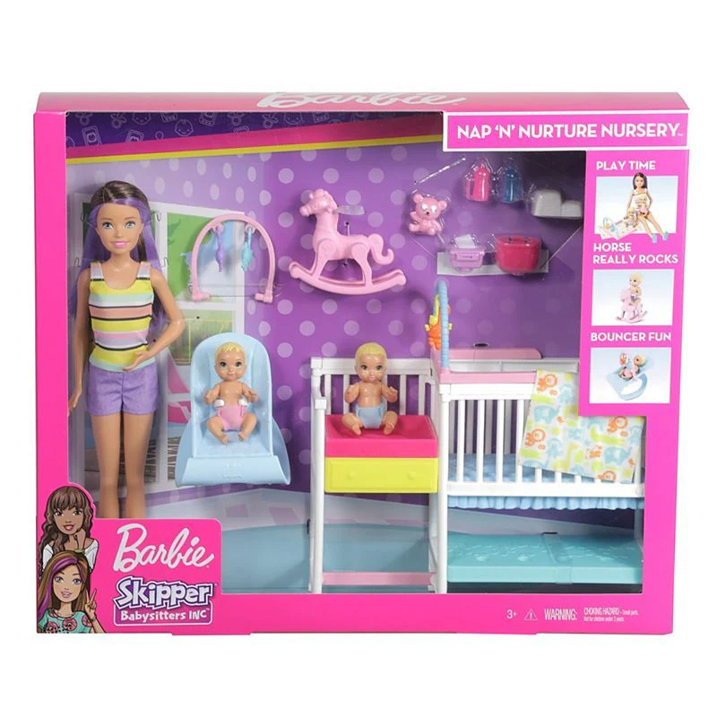 Barbie Skipper Babysitters Inc. Nap n Nurture Nursery Dolls GFL38 - Image 4