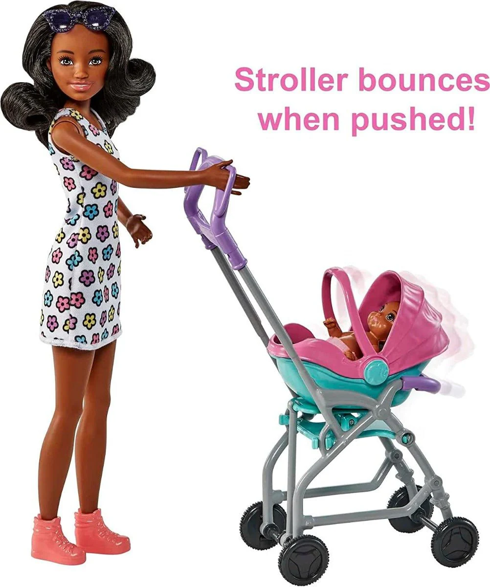 Barbie Skipper Babysitters Inc. Playset - Curly Brunette Hair FHY97/HHB68 - Image 3