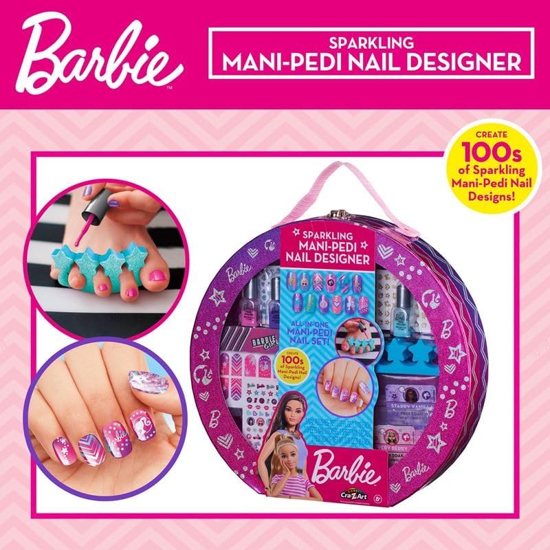Barbie Sparkling Mani-Pedi Nail Designer CA-34070 - Image 9