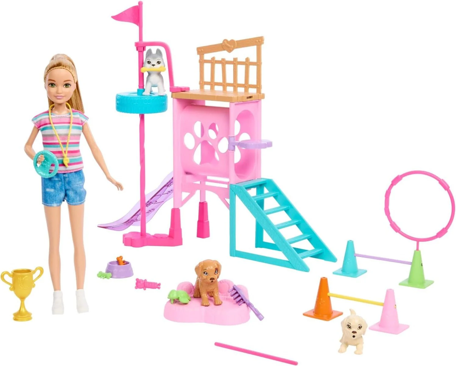 Barbie Stacie Puppy Playground HRM10