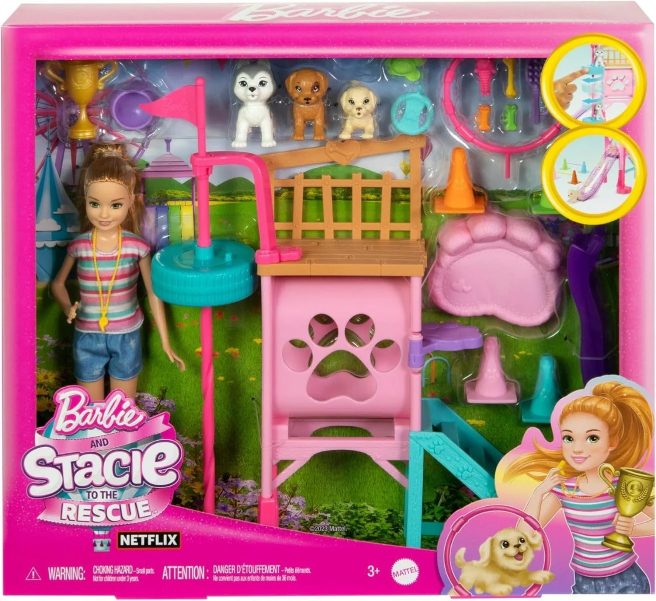 Barbie Stacie Puppy Playground HRM10 - Image 2