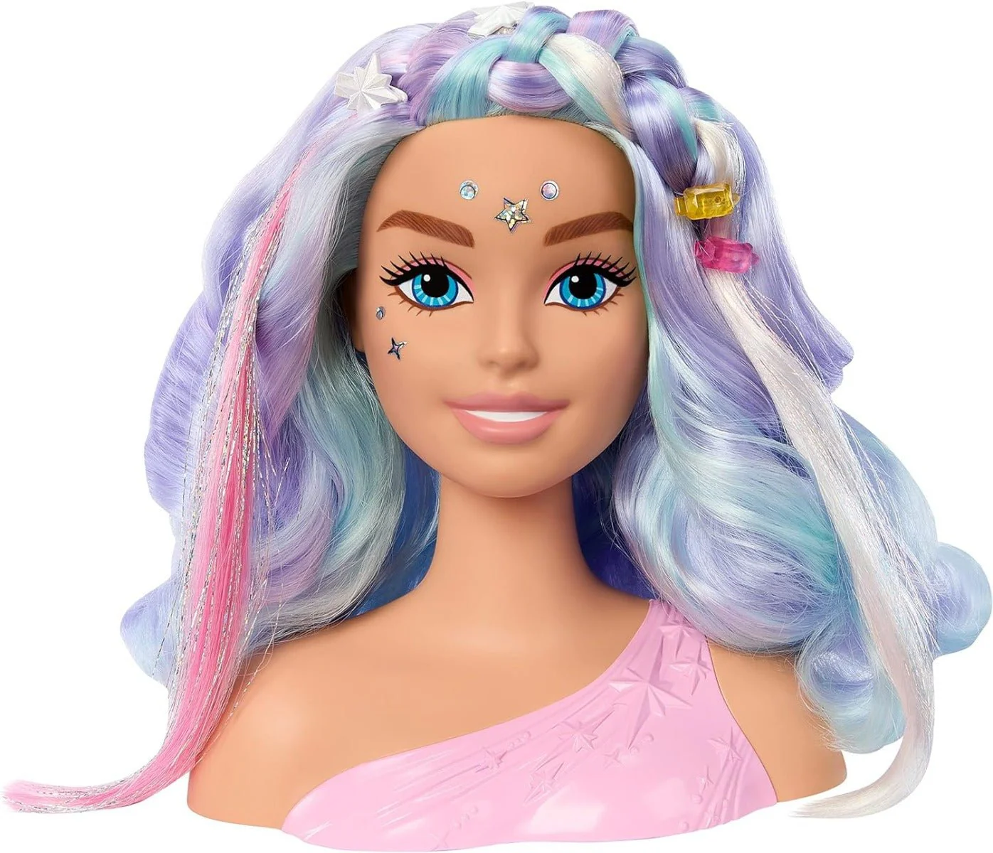 Barbie Styling Head and Accessories Pastel Hair HMD82