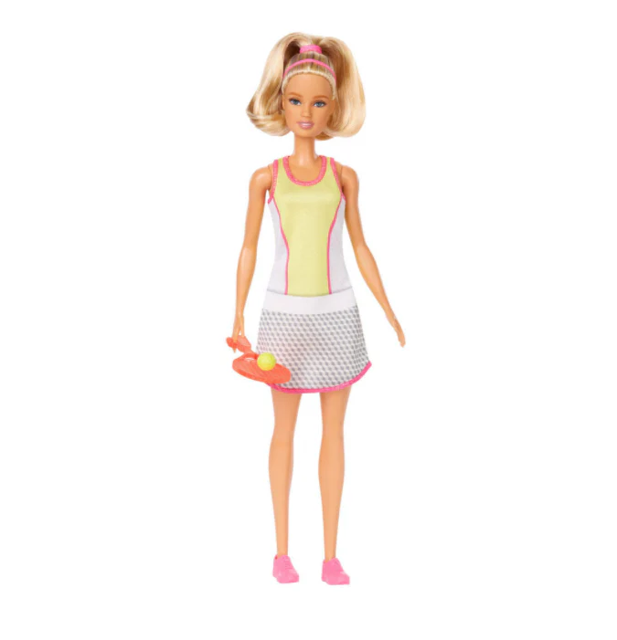 Barbie Tennis Player Doll With Racket DVF50