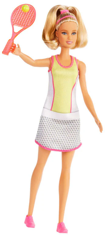 Barbie Tennis Player Doll With Racket DVF50 - Image 3