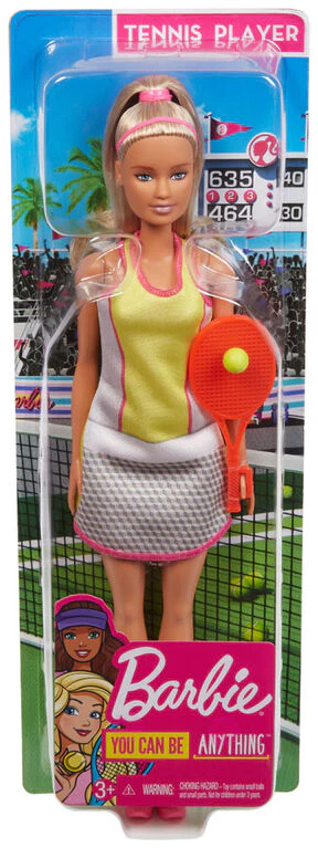 Barbie Tennis Player Doll With Racket DVF50 - Image 6