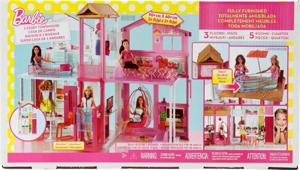 Barbie Three-Storey Townhouse Playset DLY32 - Image 12