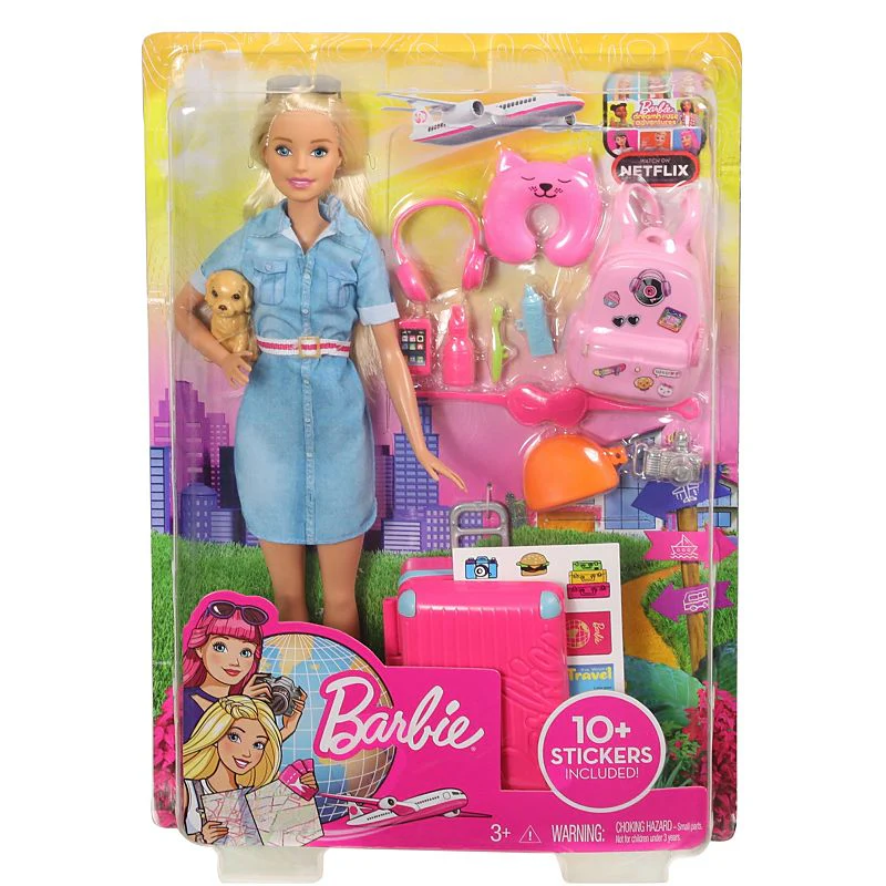 Barbie Travel Doll & Accessories FWV25 - Image 5