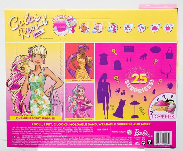Barbie Ultimate Color Reveal Foam Doll - Pineapple Scent GTR91 - Image 6
