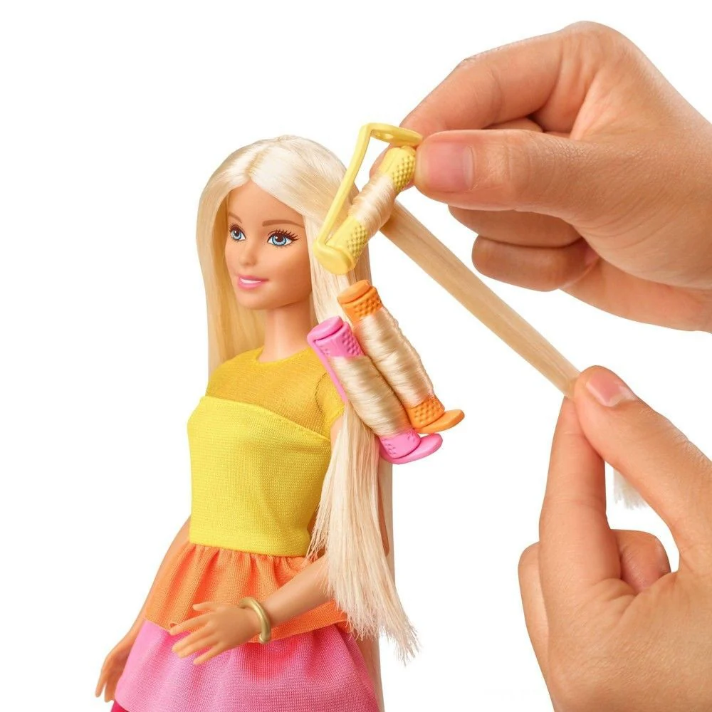 Barbie Ultimate Curls Doll With Hair Accessories Playset GBK24 - Image 3