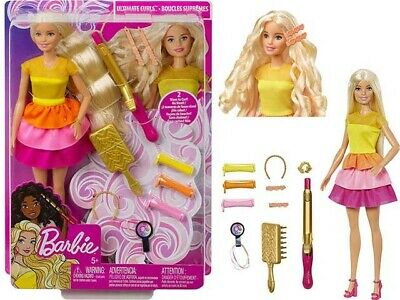 Barbie Ultimate Curls Doll With Hair Accessories Playset GBK24 - Image 4