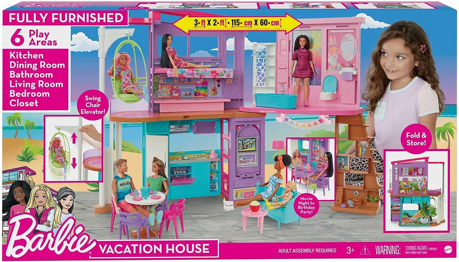 Barbie Vacation House Playset HCD50