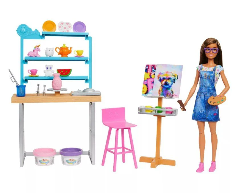 Barbie Wellness Relax & Create Art Studio HCM85 - Image 4
