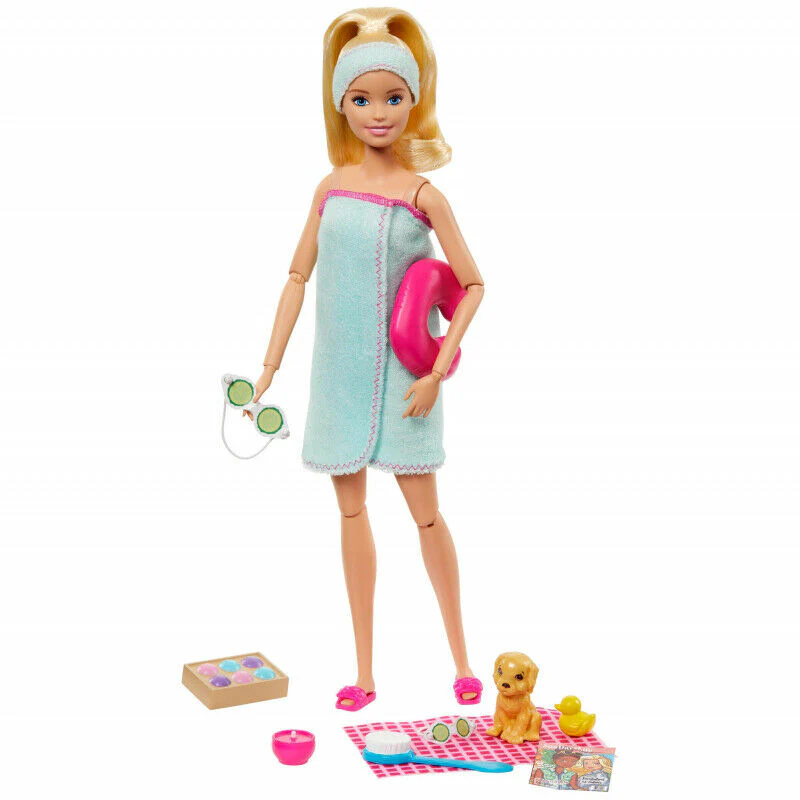Barbie Wellness Spa Doll Blonde with Puppy GKH73