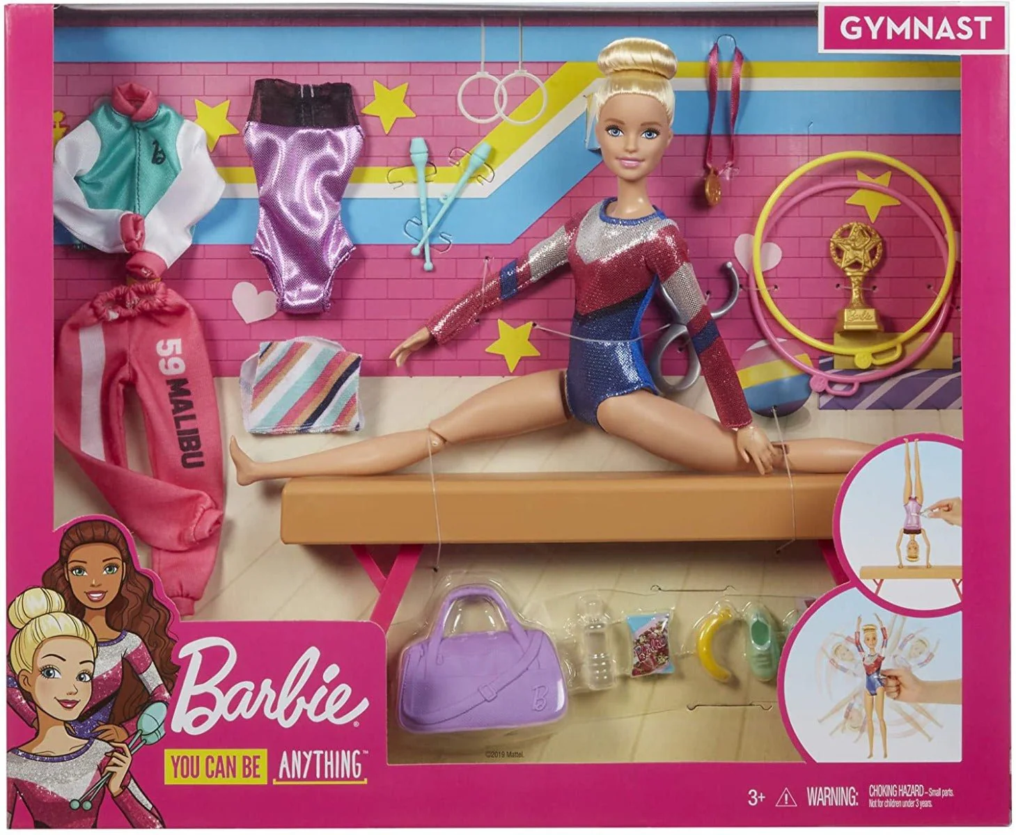 Barbie You Can Be Anything Gymnast Doll Playset GJM72 - Image 2