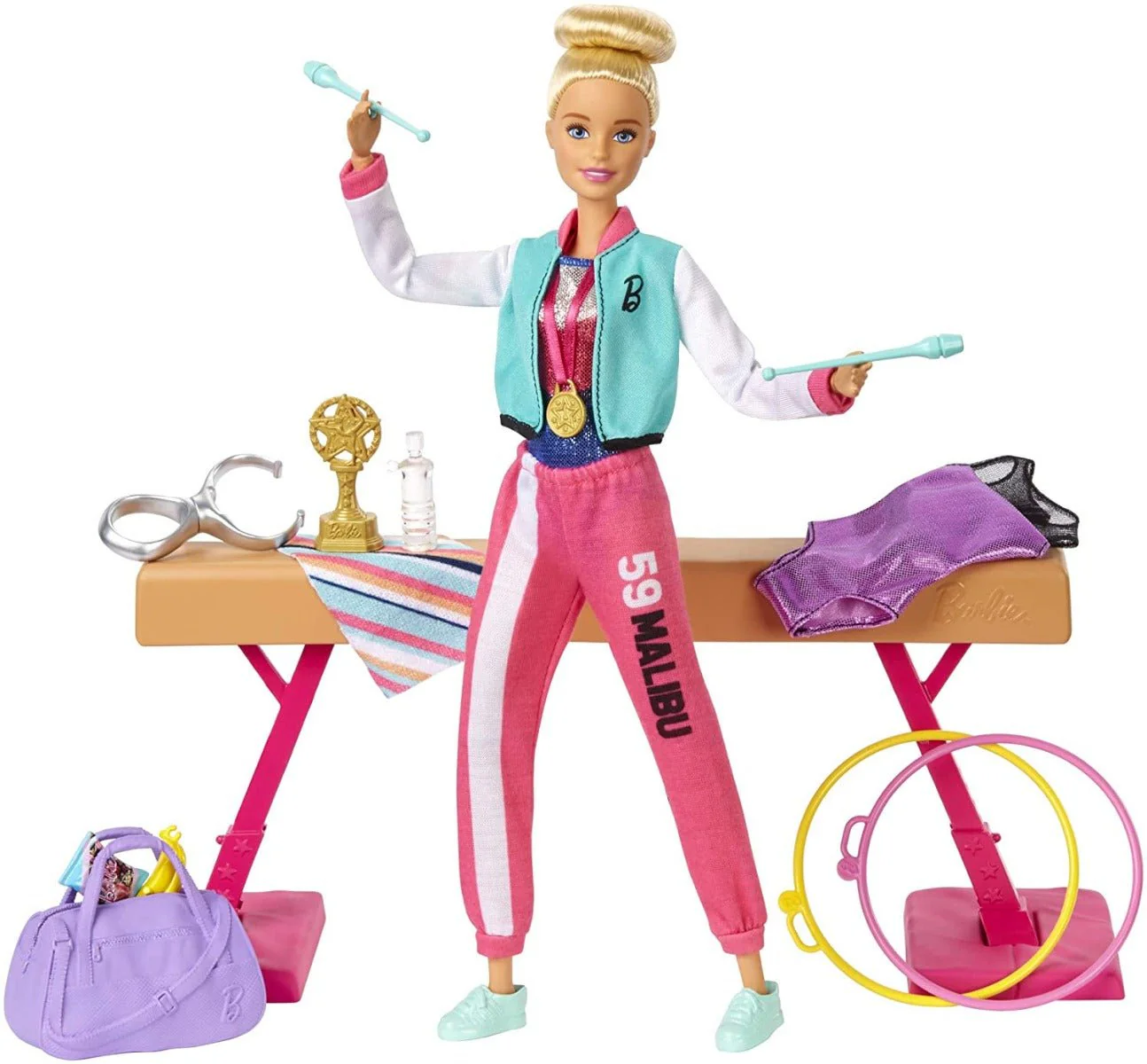 Barbie You Can Be Anything Gymnast Doll Playset GJM72 - Image 6