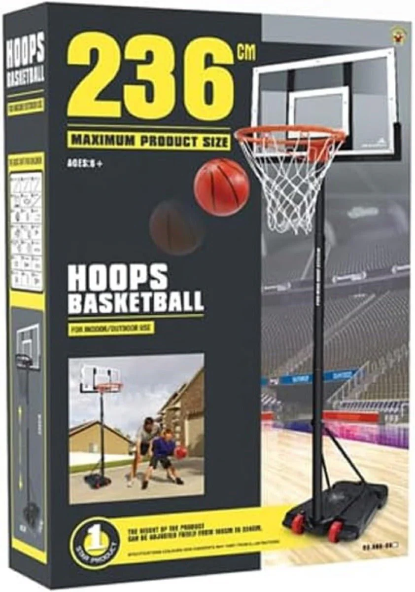 Basketball Stand Hoop 236cm 666-E6 - Image 2