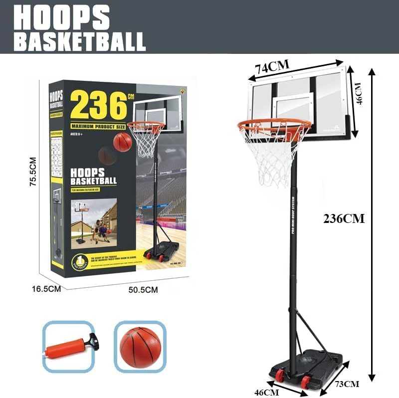 Basketball Stand Hoop 236cm 666-E6 - Image 4