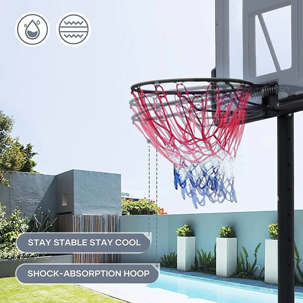 Basketball Stand Hoop 236cm 666-E6 - Image 7
