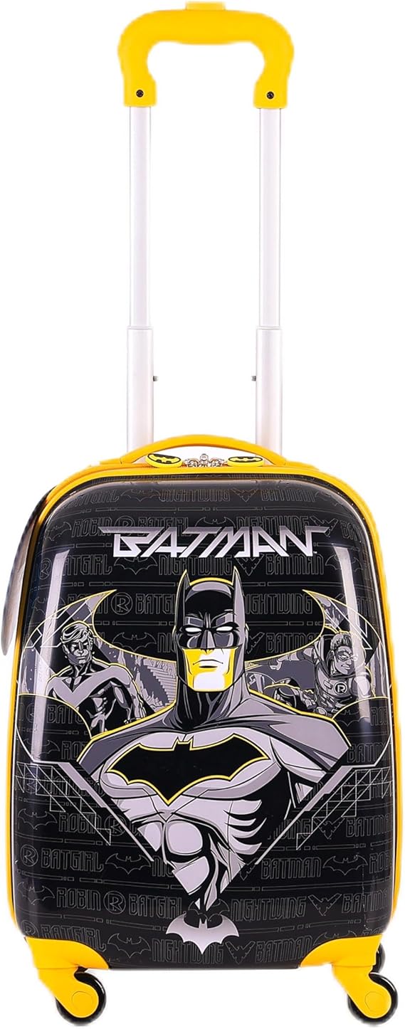 Batman Kids Luggage with Reusable Stickers 18-inch TBT23BTMNKL410