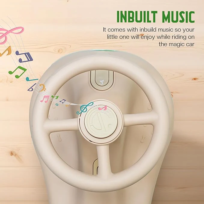 Premium Swing Car With Light & Music Pink MN072 - Image 5