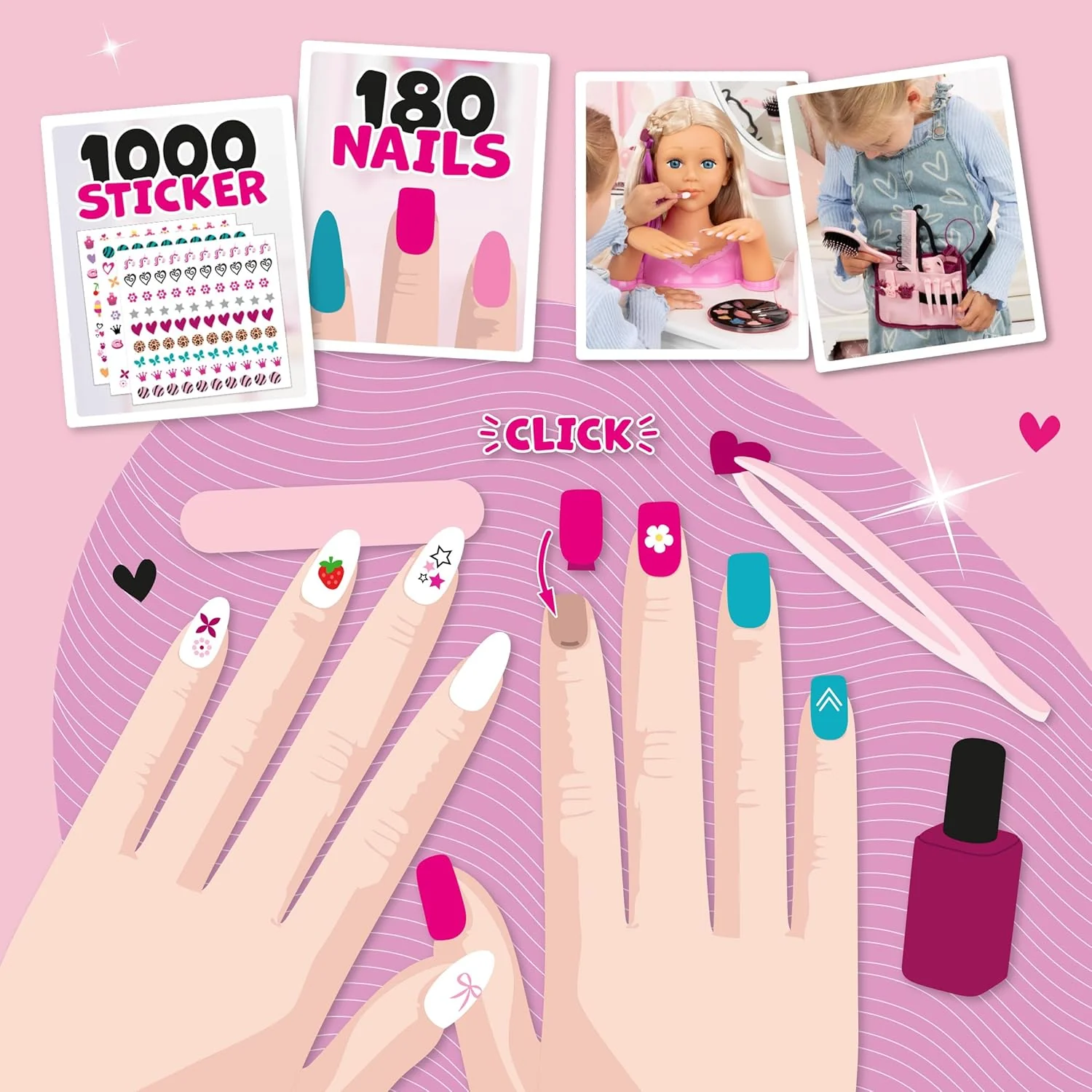 Bayer Charlene Super Model Magic Nails Styling Head 90090AA - Image 2