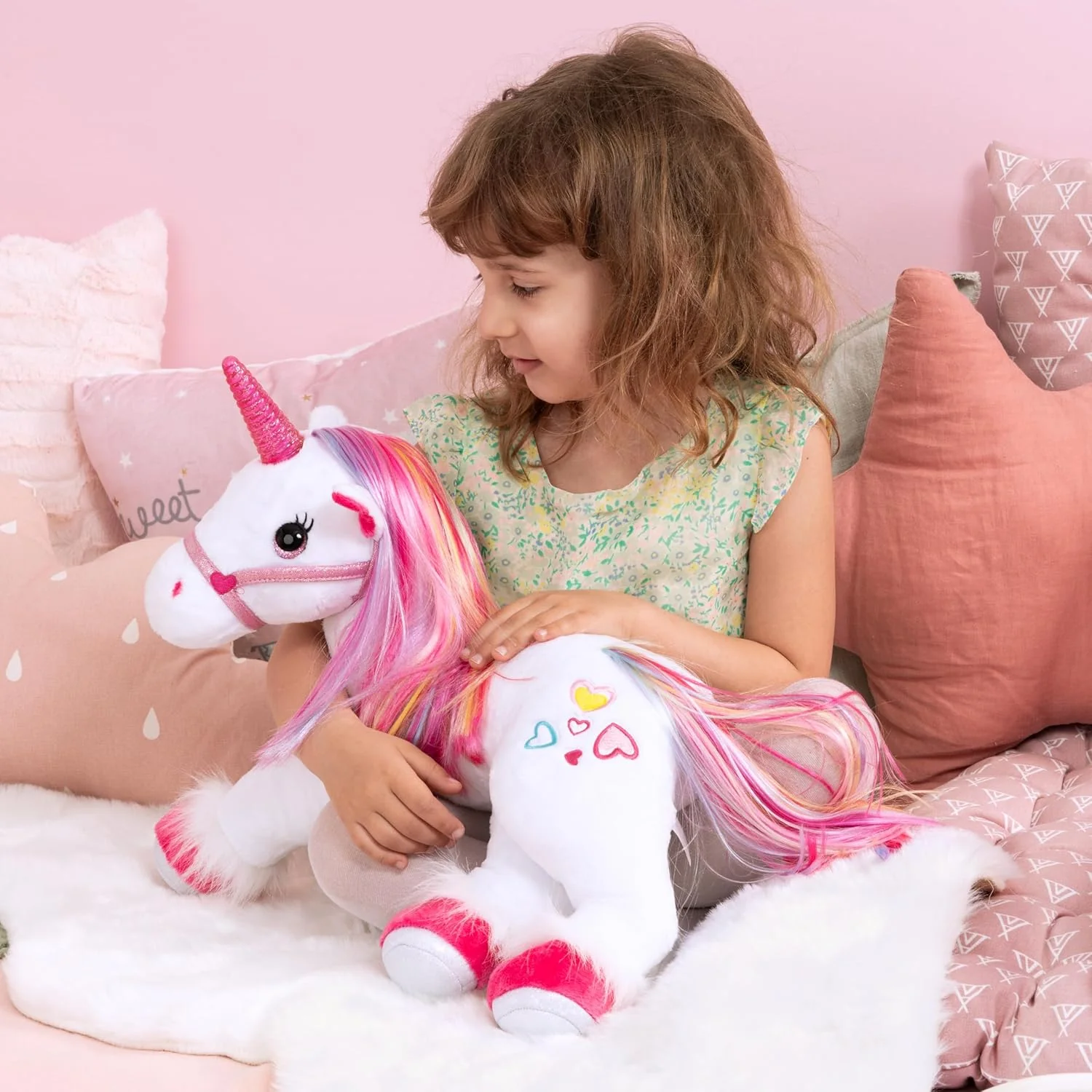 Bayer Design Magical Plush Unicorn – Interactive Light & Sound Toy (Model 69536AA) - Image 7