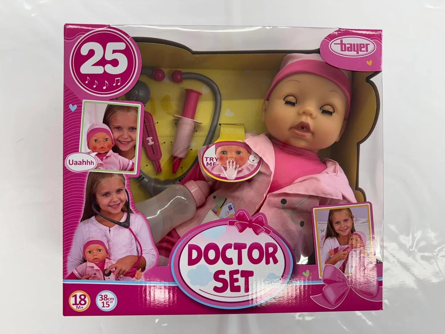 Bayer Doctor Set Doll 38-Cm With Led 93878AA - Image 3