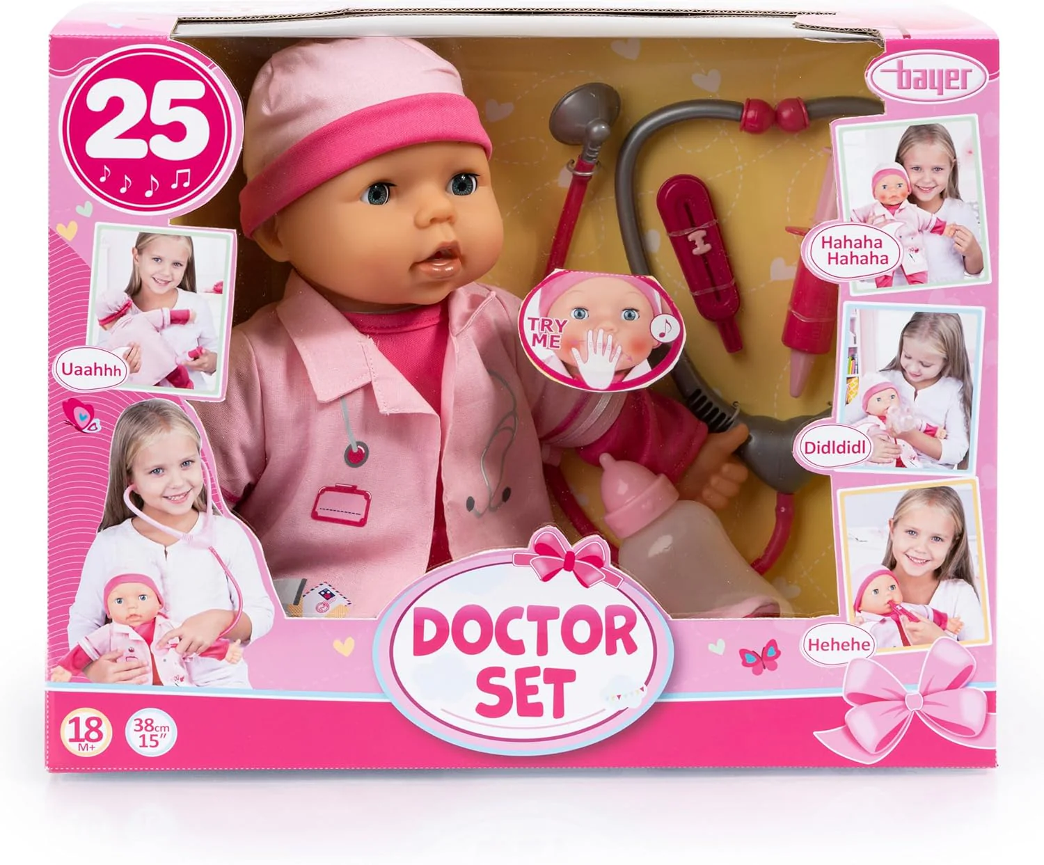 Bayer Doctor Set Doll 38-Cm With Led 93878AA - Image 7