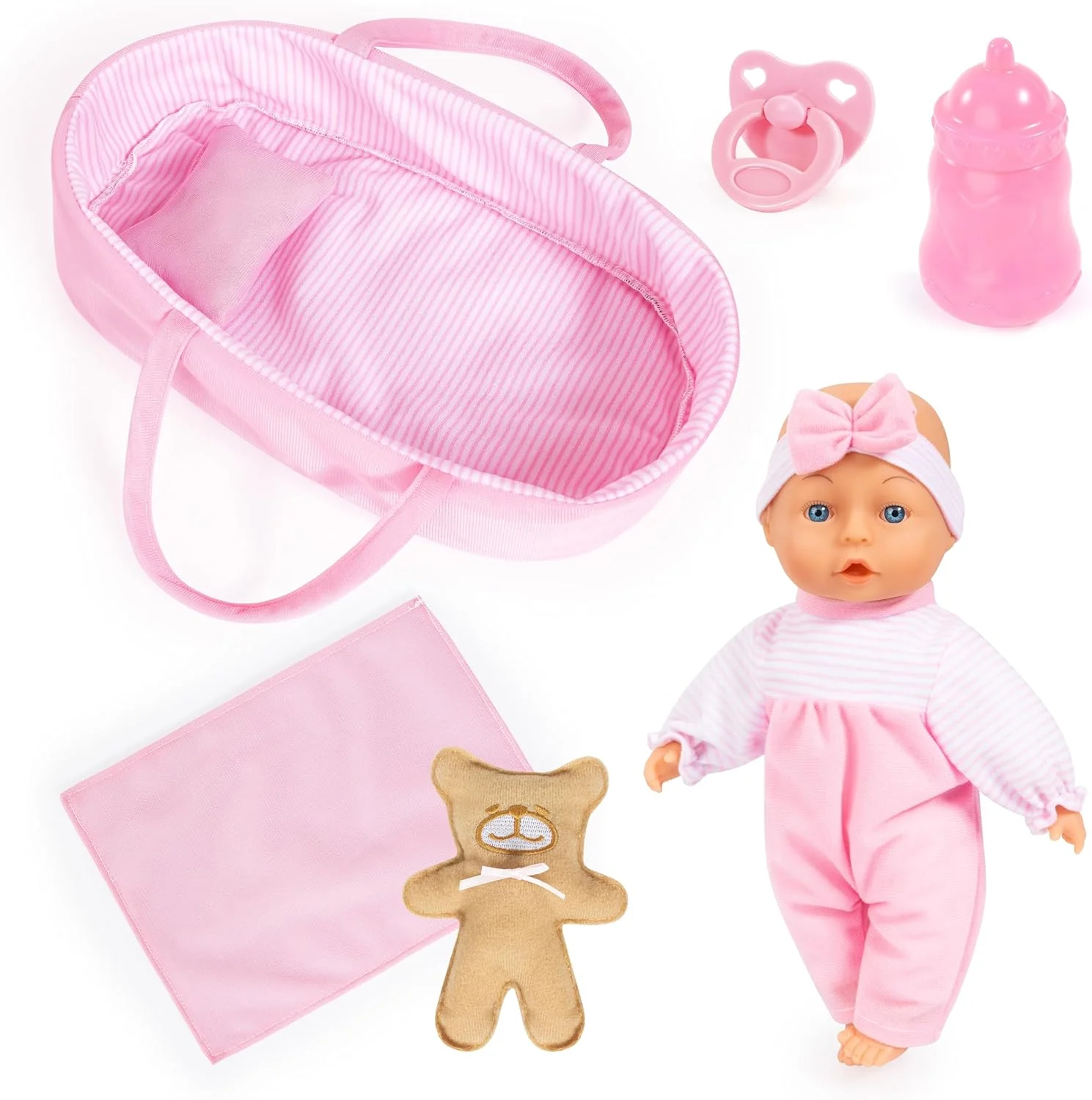 Bayer Doll Set In Basket 28-Cm 92866AR