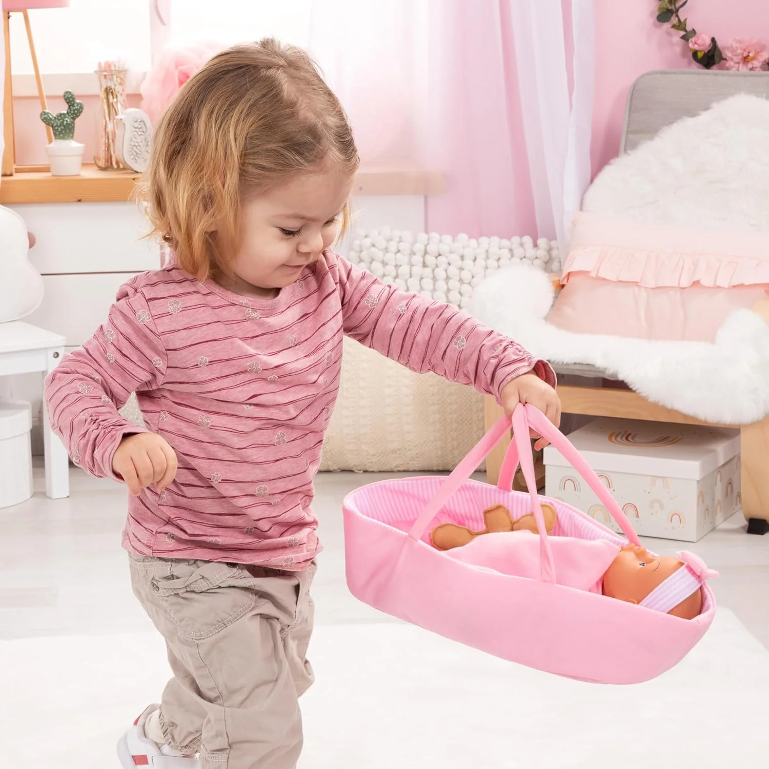 Bayer Doll Set In Basket 28-Cm 92866AR - Image 6