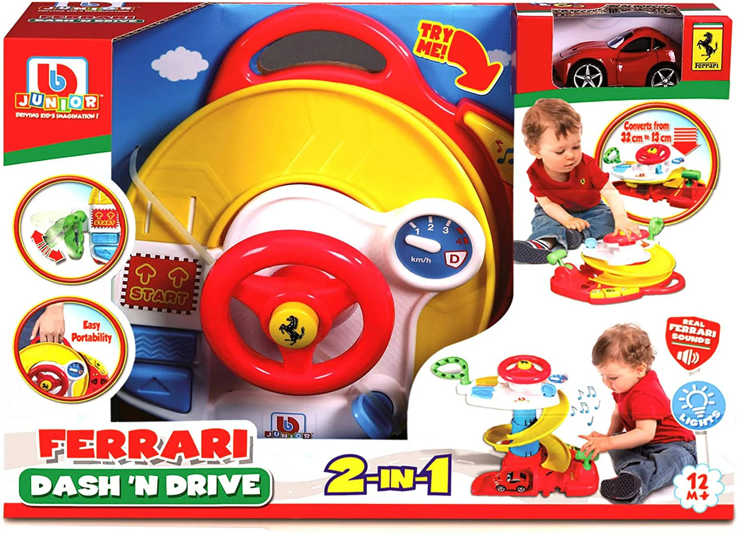 BB Junior Dash N Drive with Ferrari F12 Berlinetta - Image 2