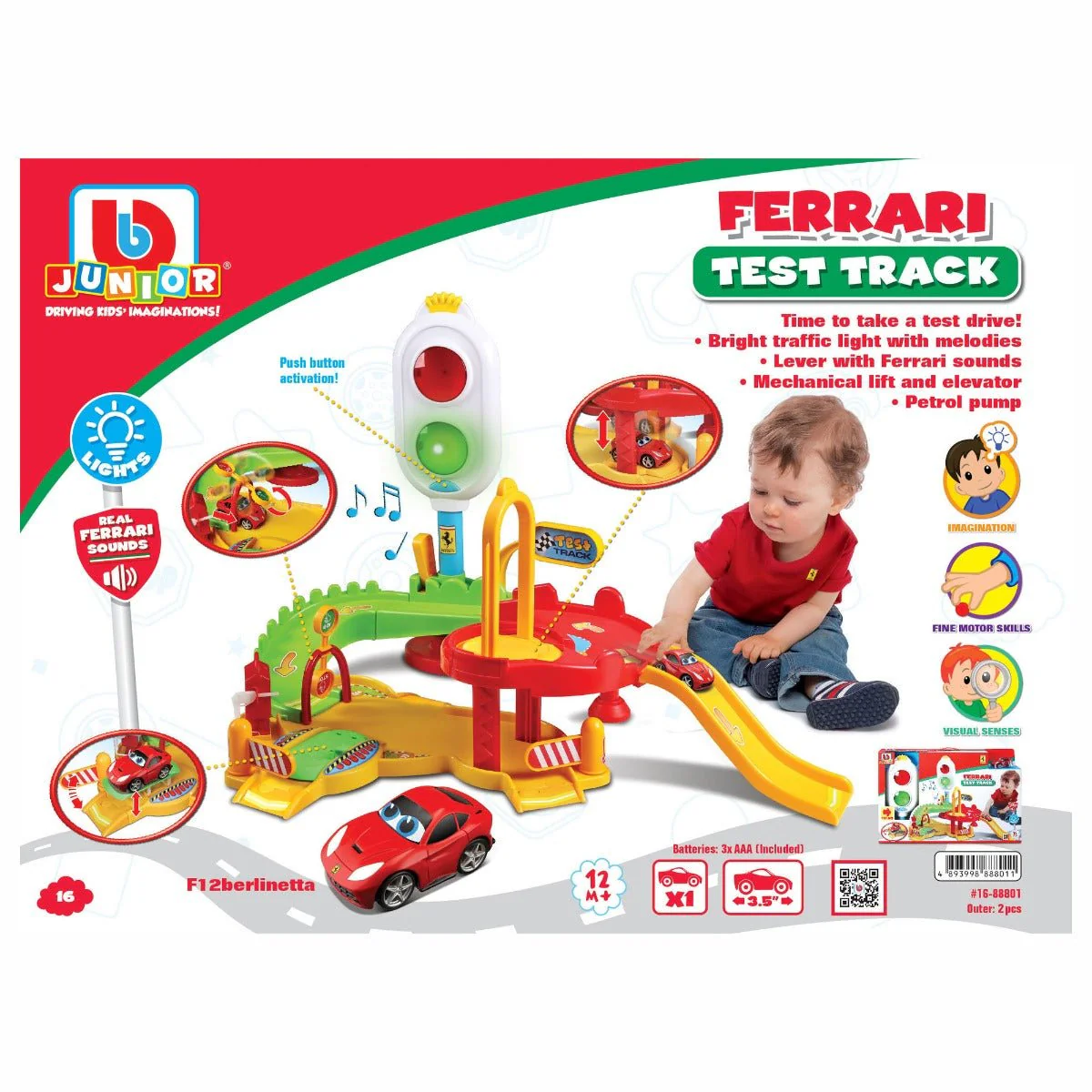 BB Junior Play & Go Ferrari Test Track 16-88801 - Image 3