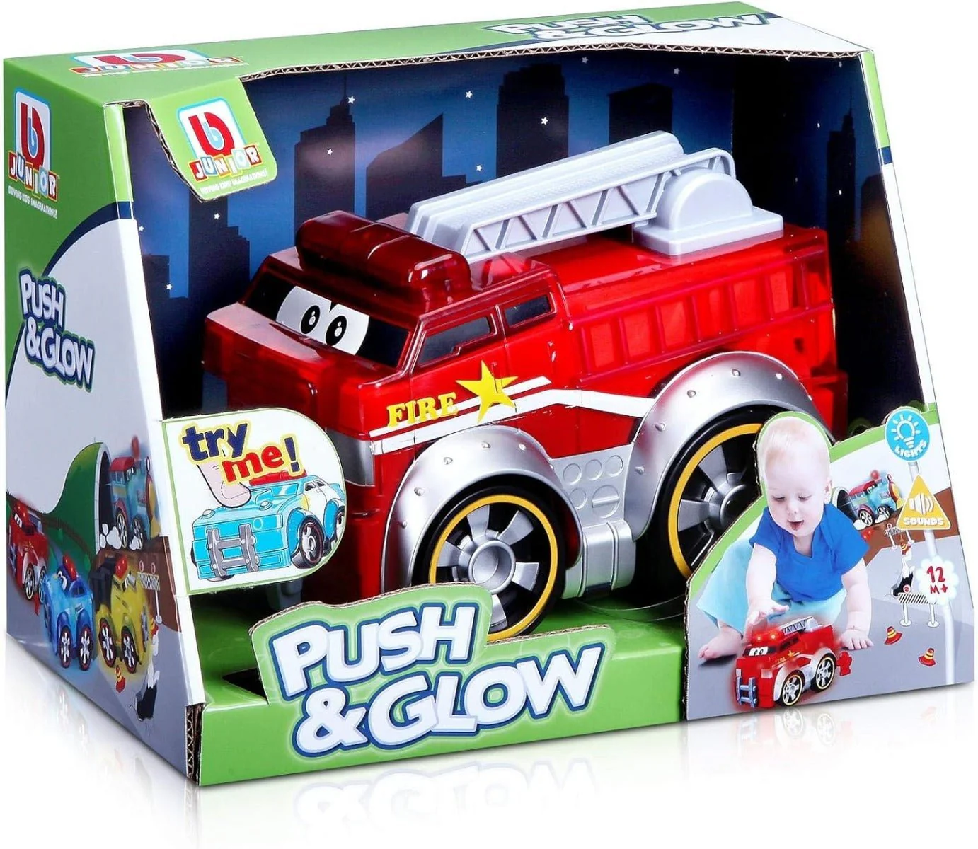 BBJunior Push And Glow Fire Truck 16-89006 - Image 2