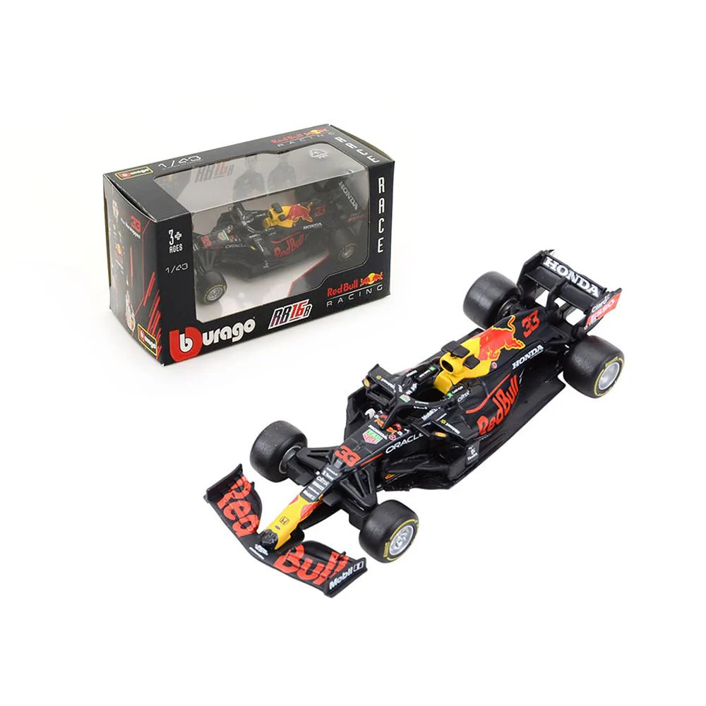 BBurago 1:43 Race 2021 Red Bull Racing RB16B #33 Max Verstappen 18-38055 - Image 3