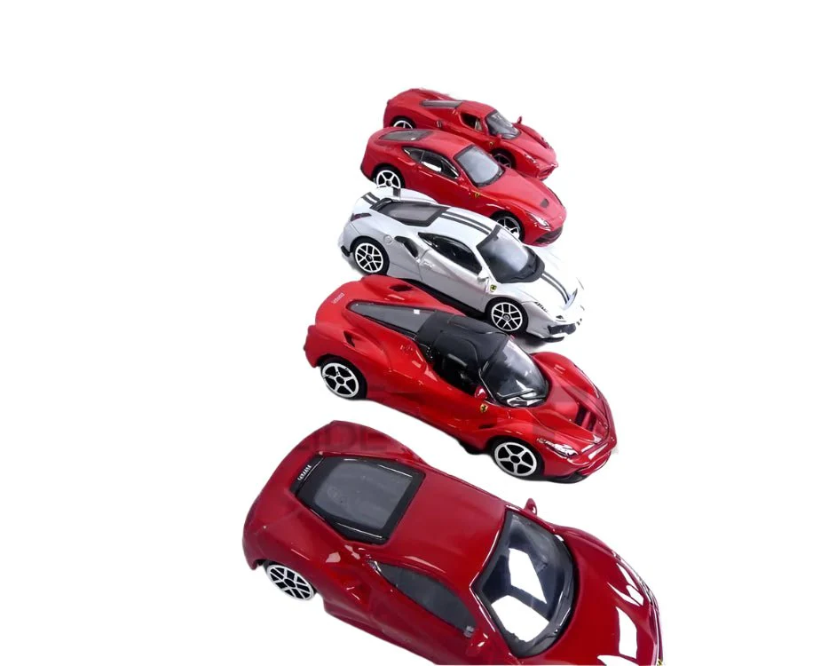 BBurago Ferrari Diecast Vehicles 5pcs – 1:64 Scale | 488 GTB, Enzo, 488 Pista, F12, LaFerrari | Collector Pack - Image 4