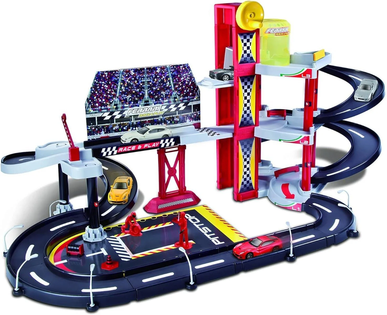 BBurago Ferrari Racing Garage Playset 18-30197 - Image 3