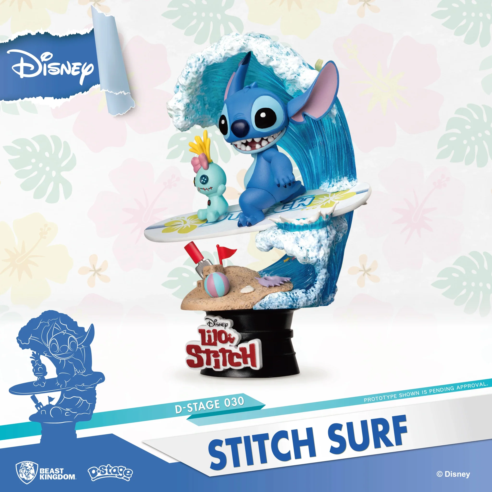 Beast Kingdom Stitch Surf DS-030 - Image 2