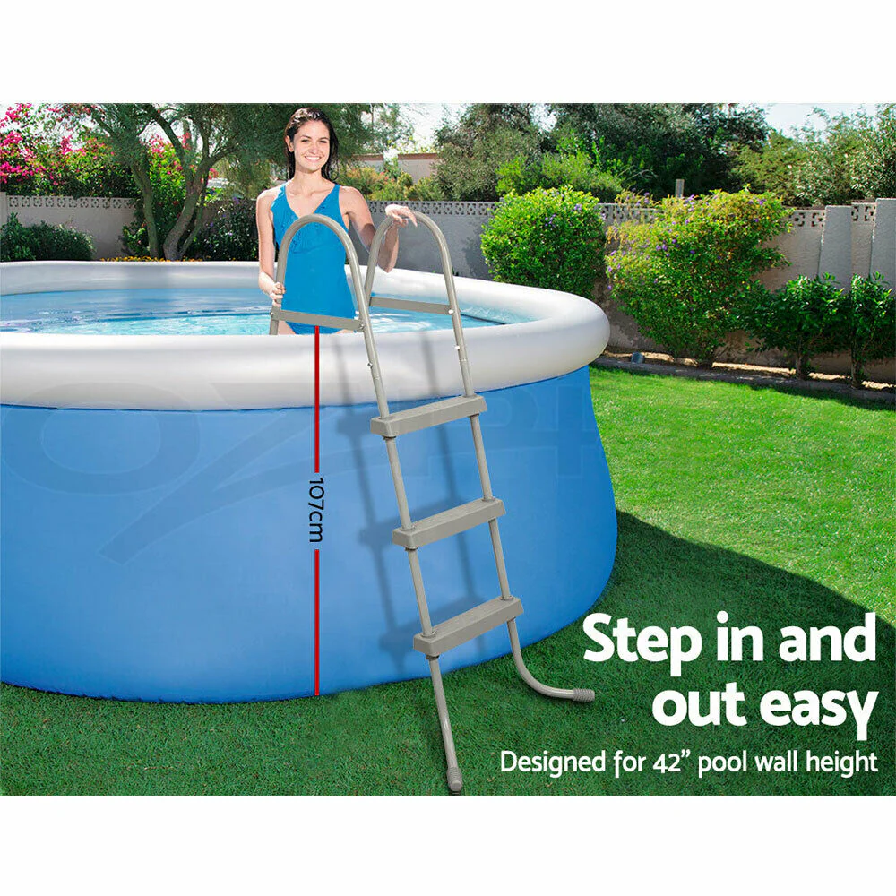 Bestway Above Ground Pool Ladder with Removable Steps 42 inch 58335 - Image 3