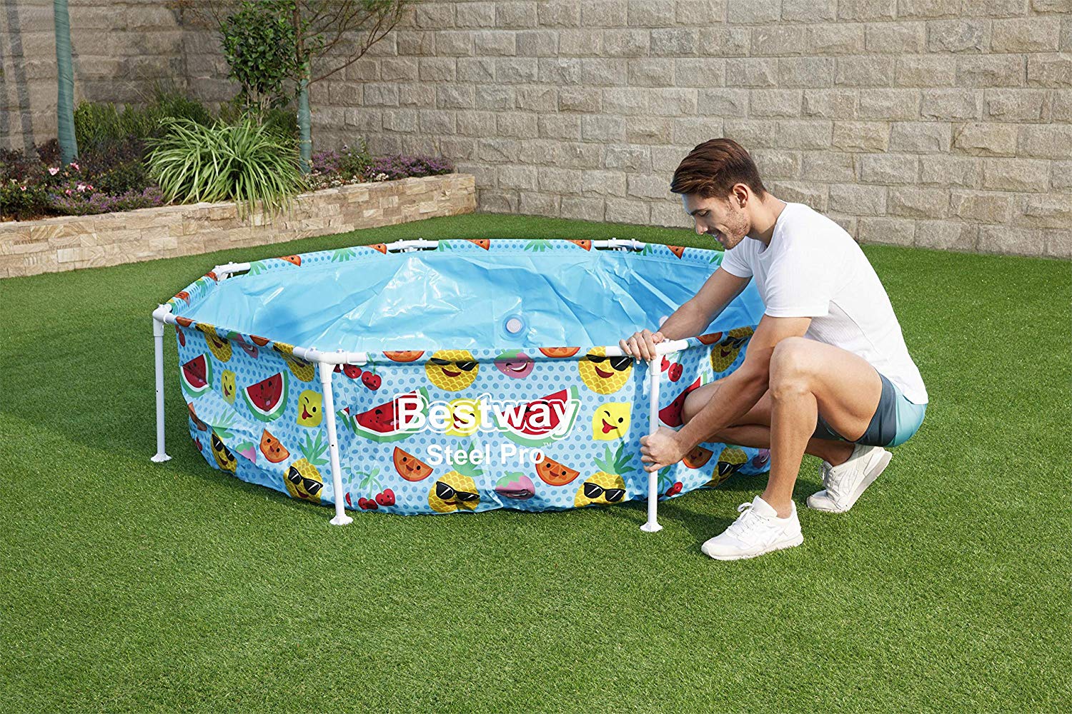 Bestway Above Ground Splash N Shade Play Round Pool 244 x 51cm 56432 - Image 6