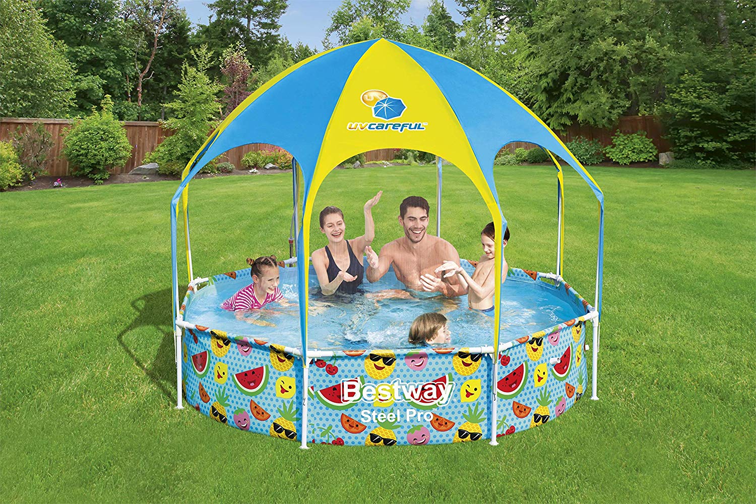 Bestway Above Ground Splash N Shade Play Round Pool 244 x 51cm 56432 - Image 7